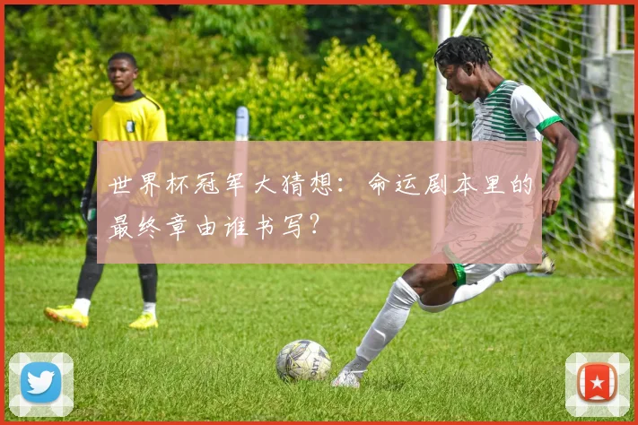 世界杯冠军大猜想：命运剧本里的最终章由谁书写？